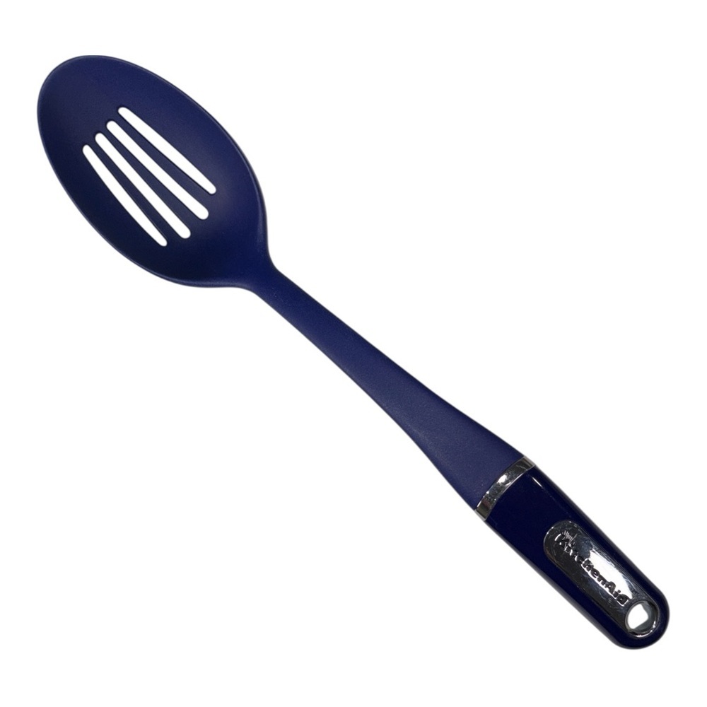 KItchenAid Serving Slotted Spoon Large 14" Royal Blue Utensil Mixing Nylon